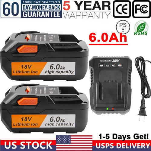 Battery/ Charger for Ridgid R840085 6 
