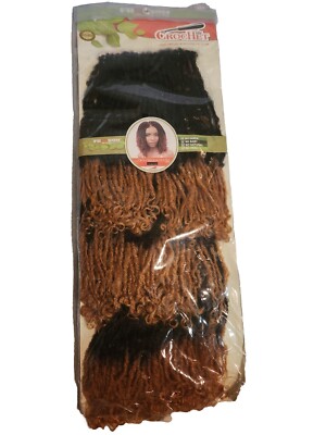 Crochet dread Loc hair extensions. 1B/ 144 ,1B/ 118, 1B/ 30 1pk of 3 Pcs