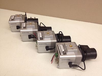 LOT of 4 Samsung SCC-B1310N CCTV Camera w/ 3.5-8mm Auto Iris Lens Color Cam