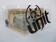 $21.99 NEW UNIT RIDERS IMMORTALIZED MEN BIFOLD CLEAR PU WALLET  