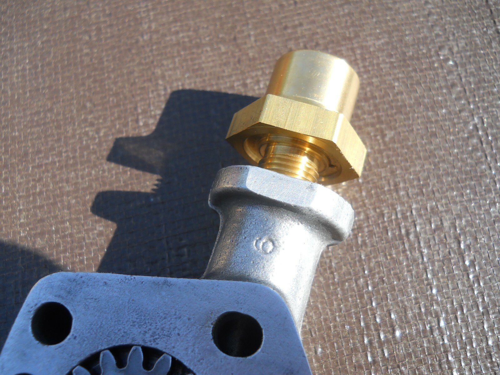 Harley Ironhead Sportster K Model oil pump fitting repair 1/2 x 20