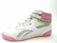NEW REEBOK WHITE PINK GREEN V72764 SHOES SIZE 5.5