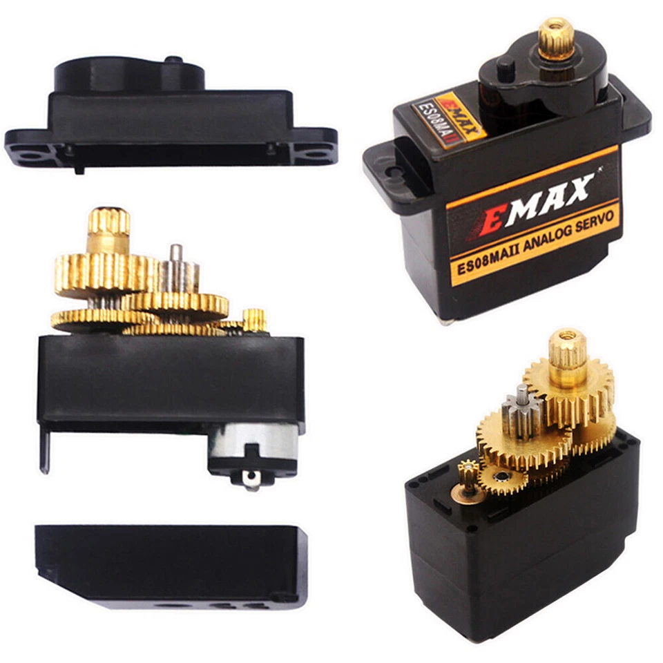Emax ES08MA II Servo 12g 15T Metal Gear Analog Servo für RC Car Axial SCX24 - Bild 3 von 4