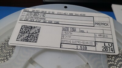 (10 PCS) CL31A476MPHNNNE SAMSUNG MLCC, CAP CER 47UF 10V X5R 1206 ROHS