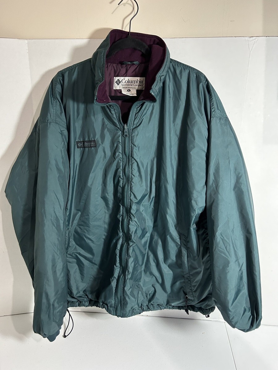 Columbia Sportswear Mens Heavy Ski Jacket Cinch Bottom Green