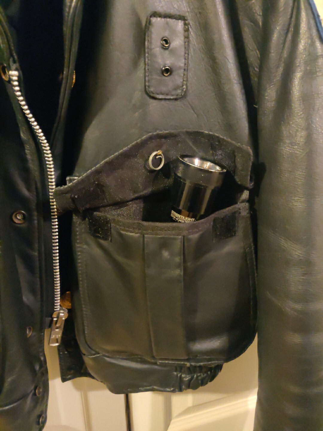 Chicago Police Vintage Leather Jacket Large (42-44S)  Motorcycle Style 