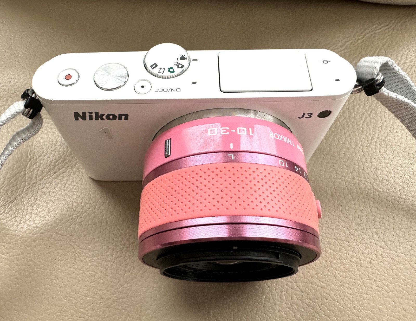 Nikon 1 J3 14.2MP Digital Camera White (Kit w/ VR 1030mm Pink Lens) eBay