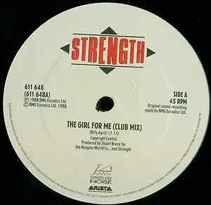 Strength The Girl For Me Vinyl Single 12inch NEAR MINT Arista