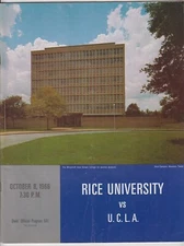 1966 UCLA Bruins v Rice Owls Football Program 10/8 Rice Stadium 53283b31