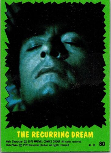 1979 The Recurring Dream 80 The Incredible Hulk Topps Trading Card Game TCG CCG - Picture 1 of 2