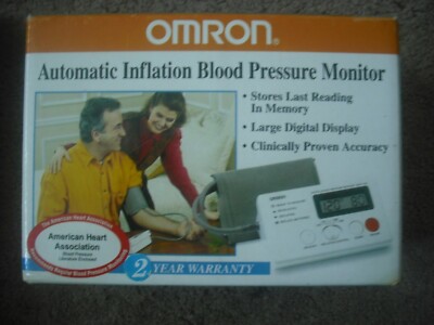 Omron HEM-712C Automatic Inflation Blood Pressure And Pulse Monitor EUC