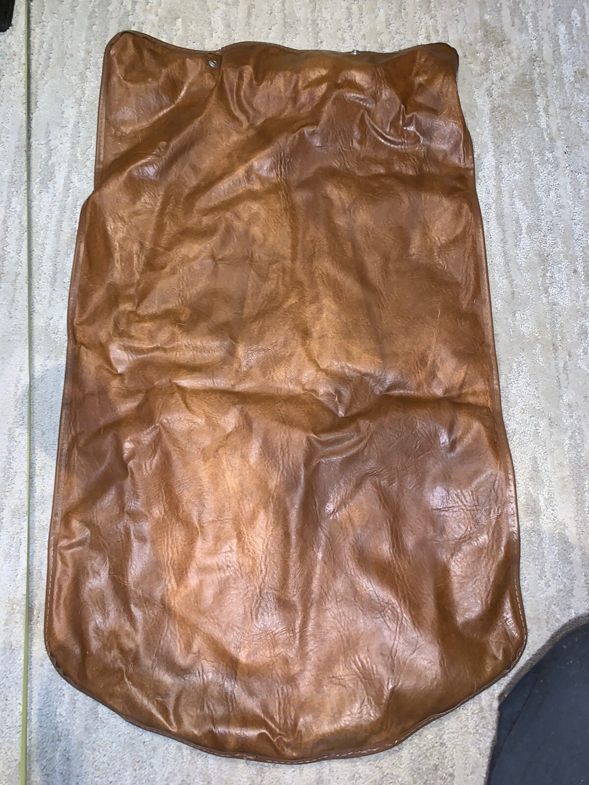Vintage American Tourister Luggage Garment Suit Bag Leather Brown eBay