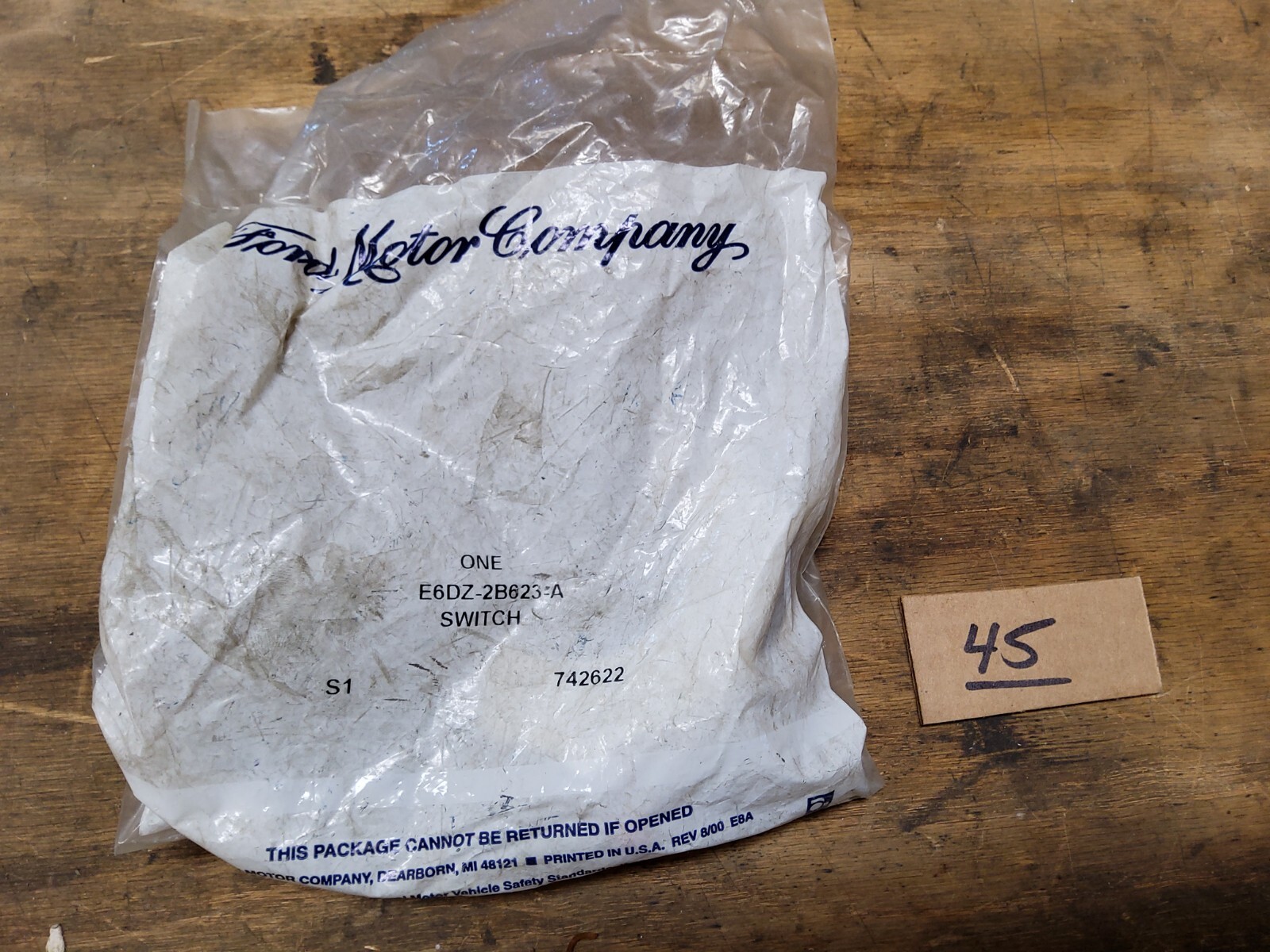 OEM Ford 8690 Taurus, Sable, SHO Parking Brake Release Switch E6DZ