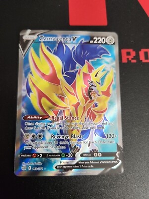Pokémon TCG Zamazenta V Sword & Shield: Brilliant Stars 163/172 Holo Ultra Rare