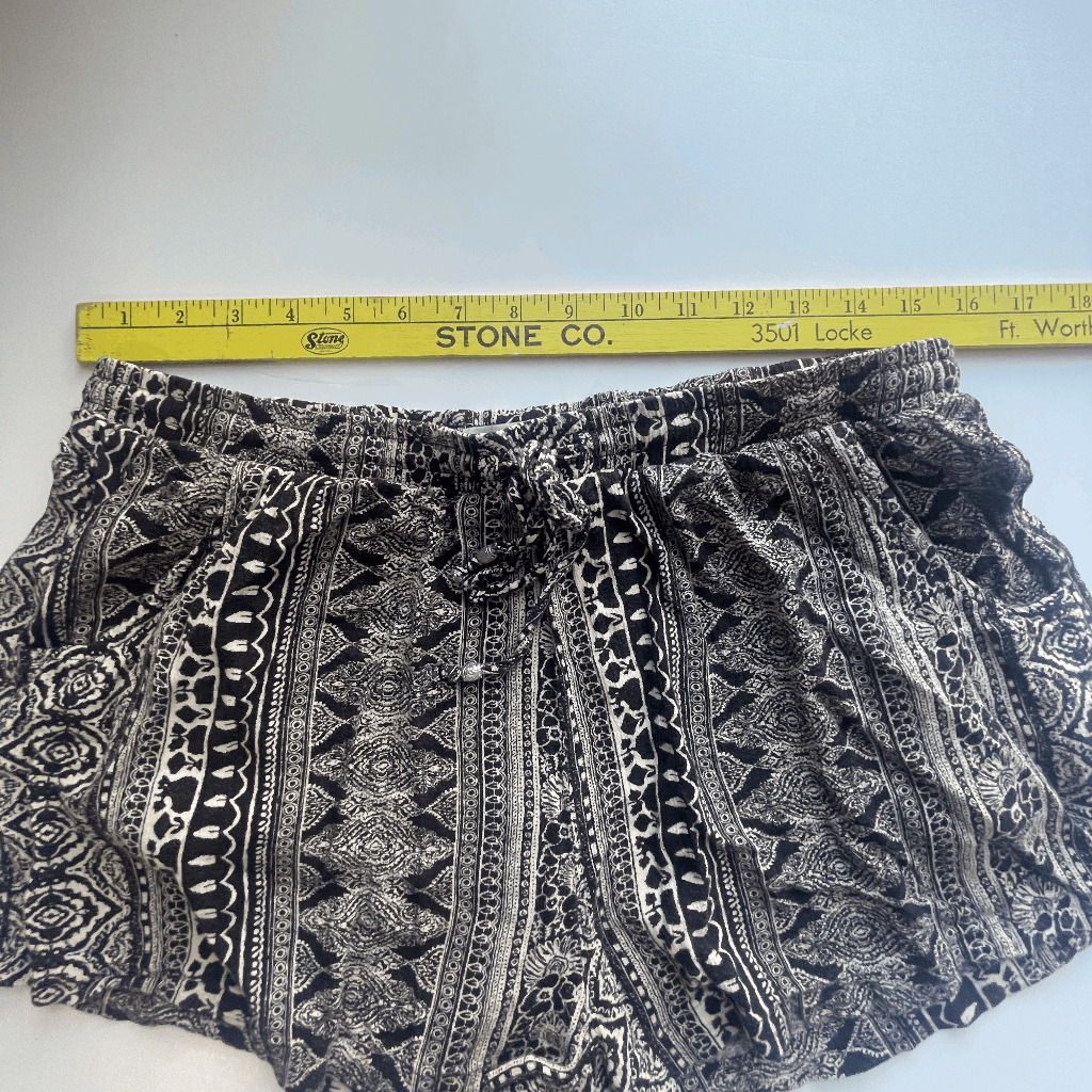 Black and White Tribal Pattern Bootie Shorts - image 5