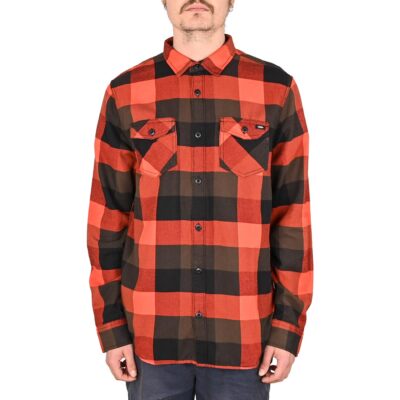 Vans Box Flannel Classic L/S Hemd - Schwarz/Fiesta