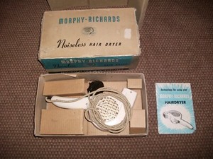 Image result for 1950s Morphy Richards hair dryer