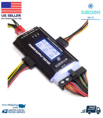 #ad #ad Digital LCD Power Supply Tester Computer 20 24 Pin Check PC 4 PSU ATX $19.99