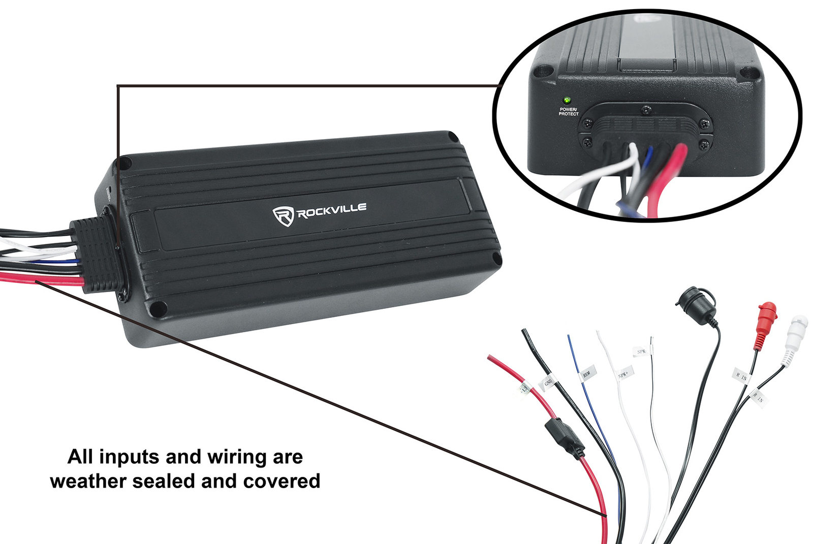 Memphis Audio MXA1244 12 светодиодный сабвуфер мощностью 500 Вт усилитель Micro Powersports ATVUTV