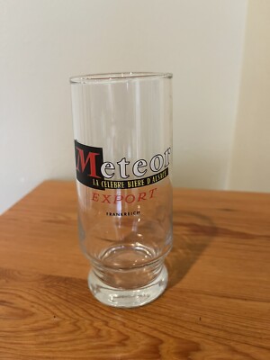 Vintage Beer Glass  G Meteor La Celebrate Bierr D  Alsace Export Frankreich