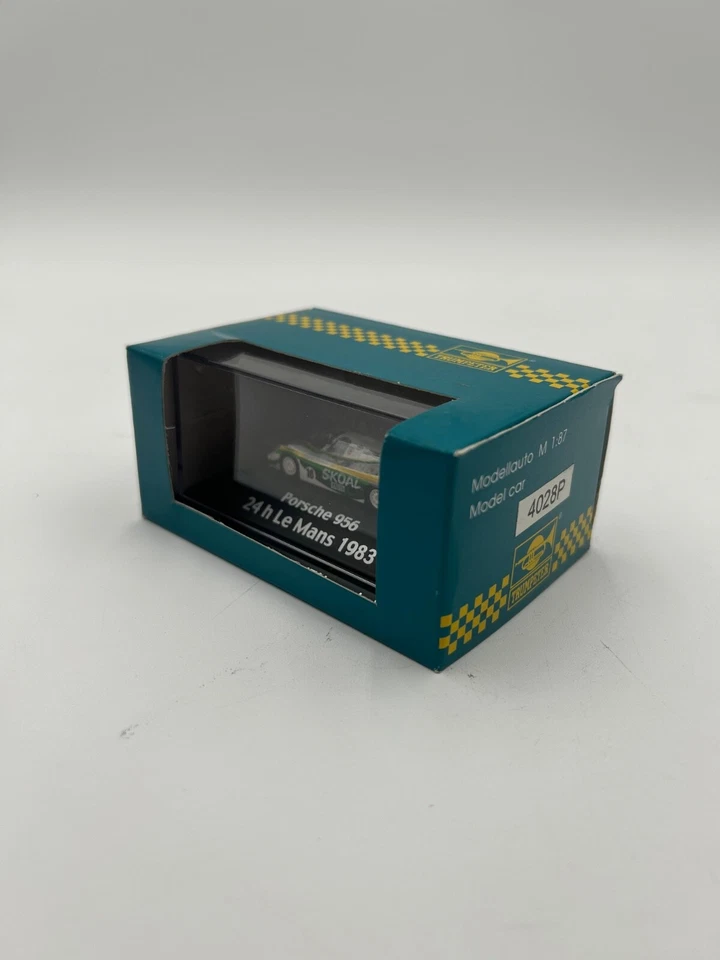 Coche modelo trompetista Porsche 956 Skoal David 24H Le Mans 1983 blanco/verde 1/87 Foto 3 de 4