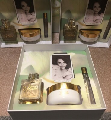 Natalie Wood 3-pc. Perfume Set  Large Parfum Spray, Body Cream, Purse Size BOXED