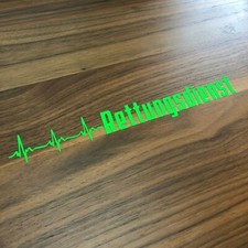 Emergency Service Sticker ✔ 20 cm ✔ Car Sticker ✔ Neon Film Green Fluorescent 