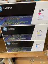 Hp 659a Set Of 3 Colors Cyan Yellow Magen W2011a W2012a W2013a Retail Boxes 659a