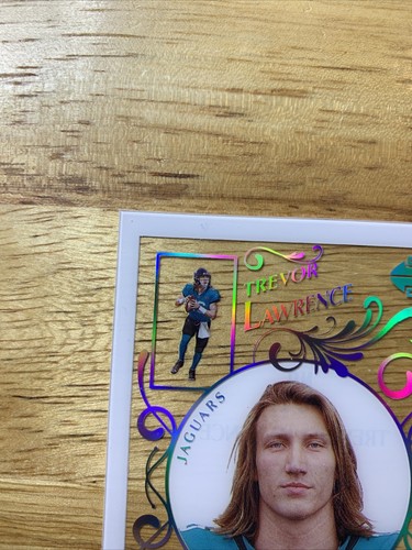 2021 Illusionen König der Karten Trevor Lawrence Jaguars REGENBOGEN SSP SELTEN Silber RC - Bild 6 von 14