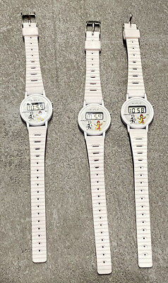 Lot De 5 Montres Enfant Vintage Kiple - Pif Et Hercule, écran LCD - Années 80 Neuves
