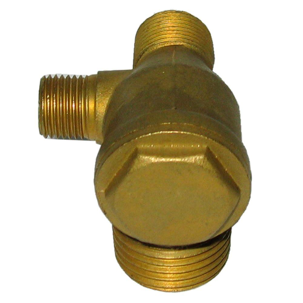 Left Check Valve Air Compressor 1/2 in. 90 Degree Genuine Heavy Duty