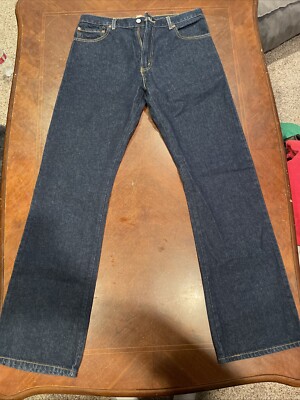 Levi Strauss Men denim blue jeans 517 boot cut size 34 X 34