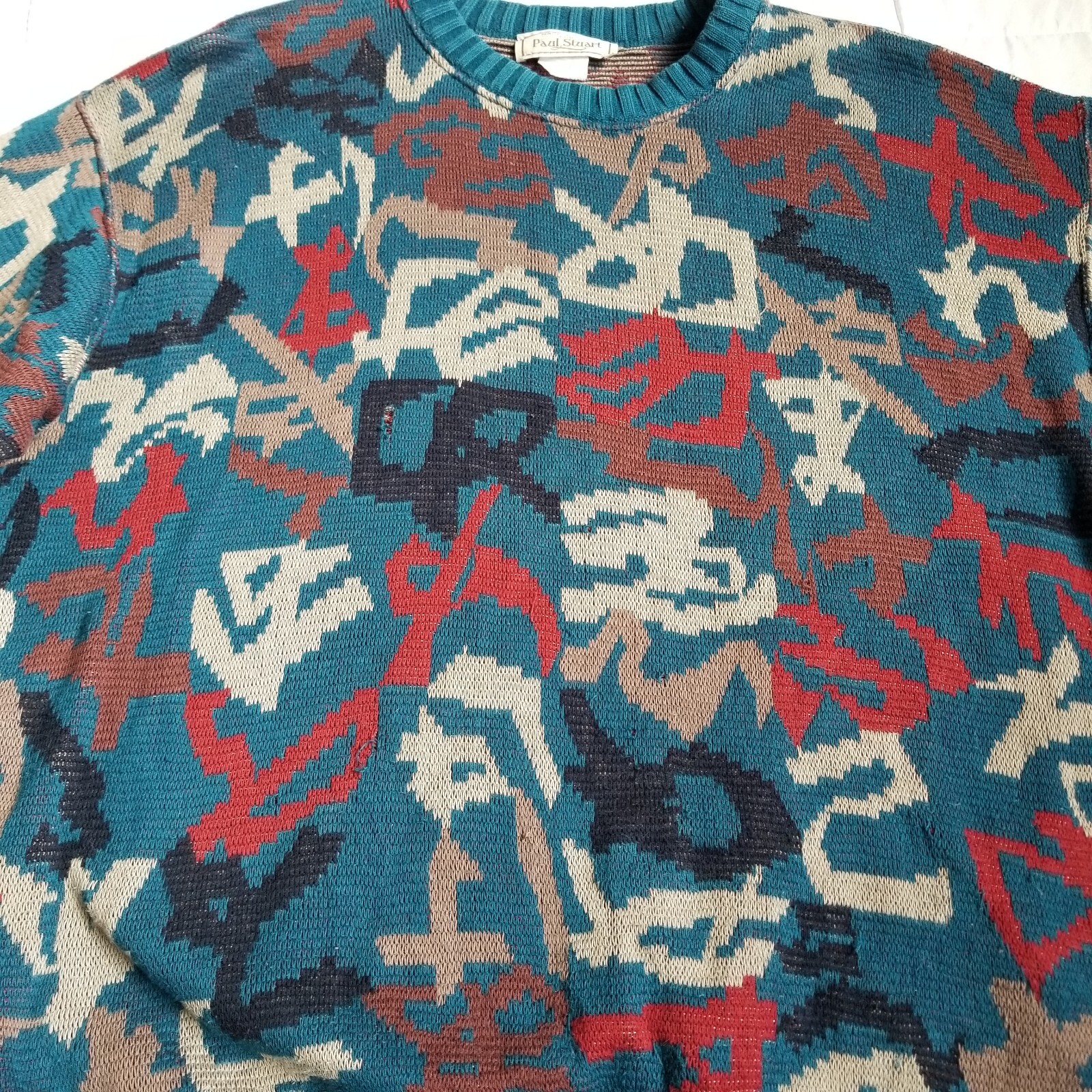 Paul Stuart Pattern Sweater - Pre Owned - Retro P… - image 3