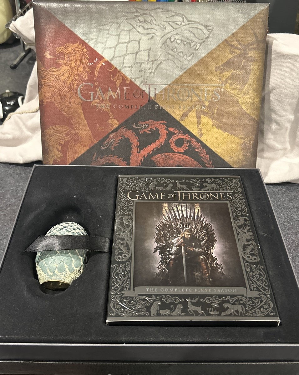 Game of Thrones Season 1 Gift Set Blu-Ray! Rare! w/ Dragon Egg