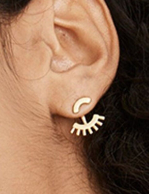Madewell- Goldtone Succulent Ear Jackets- Stud Earrings- NWT- $26