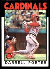 Darrell Porter 1986 Topps #757 Cardinals MLB READ FREE SHIPPING AutographDen