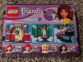 LEGO #3932 Friends Andrea's Stage-2012 Release-FACTORY SEALED-Retired! 