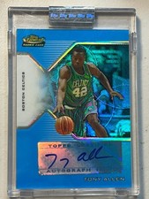 Tony Allen 2004-05 Topps Finest /50 Blue Refractor RC Auto Autograph Rookie #172