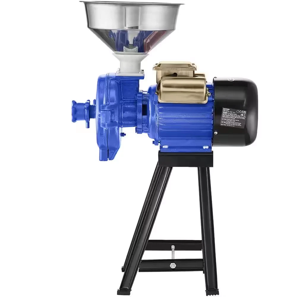 3000 W Electric Grain Mill Grinder, Commercial Spice and Corn Mill with Adjustab