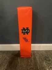 MALACHI FIELDS SIGNED NOTRE DAME FIGHTING IRISH TOUCHDOWN PYLON PSA COA AUTO