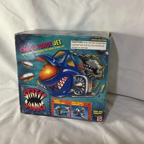 Mattel Street Sharks Shark Force Jet Fin Force MIB New Sealed Vintage 1995