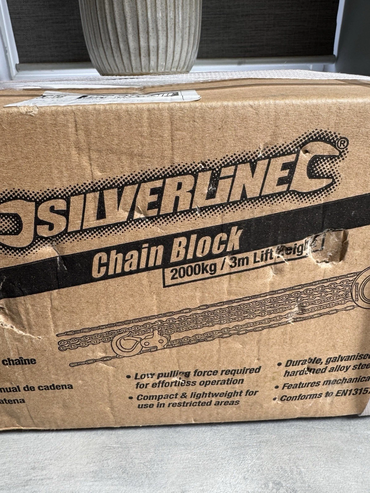 Silverline Chain Block 2000kg / 3m Lift Height Brand New In Box 2