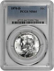1970 D 50C Kennedy Half Dollar PCGS Graded MS 64