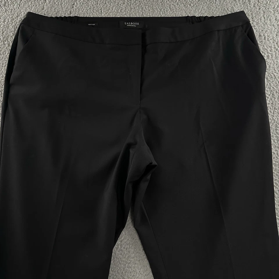 Talbots Womens Pants Black Size 20WP Heritage Career Office Work Wool Blend - Image 2 of 4