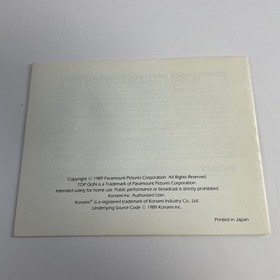 Top Gun: The Second Mission NES - juego, manual y funda - limpiado y probado