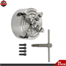 K72-125 5Inch 4-JAW Lathe Chuck w Independent Jaws For Milling Machine New