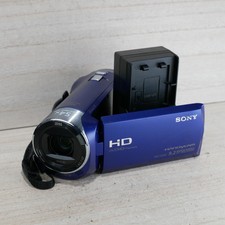 Sony HDRCX240/L 2.7in HD Handycam Digital Camcorder Blue GOOD/TESTED 