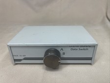 STOCK 23-606 PRZEZROCZYSTY PRZEŁĄCZNIK DANYCH SYGNAŁU A B COM VINTAGE kabel