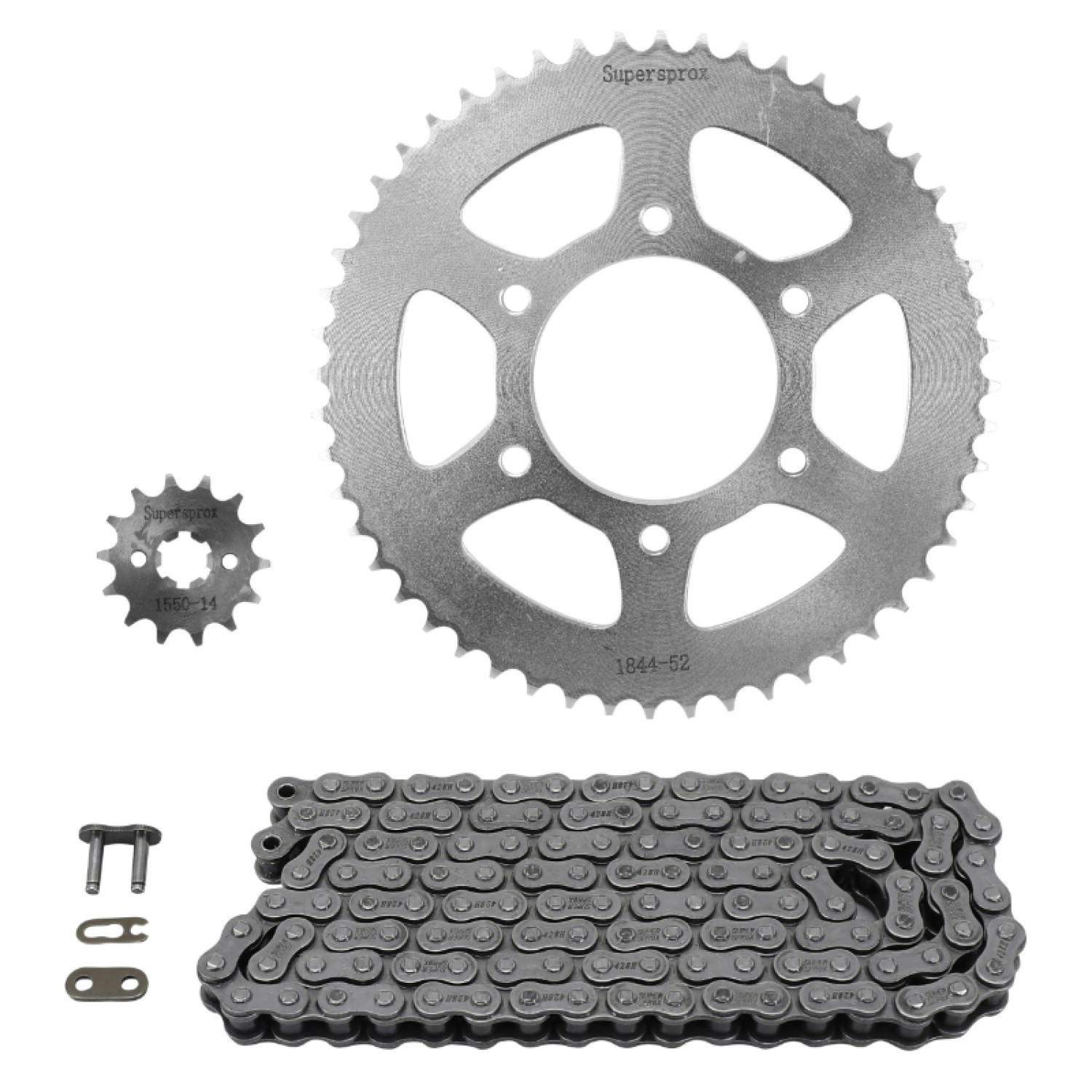 Kit chaine de précision pour Yamaha 125 XSR 2021+ au pas 428 haute durabilité