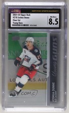 2021-22 Upper Deck Series 1 Young Guns Clear Cut Joshua Dunne #218 CSG 8.5 2q4